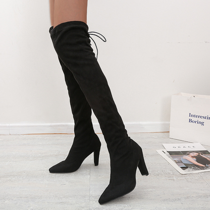 The Lady™ High Heel Lace Boots