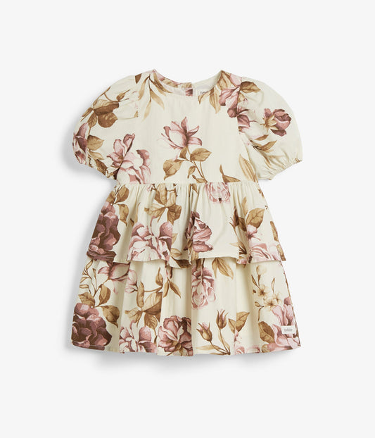 Baby large-flowered dress