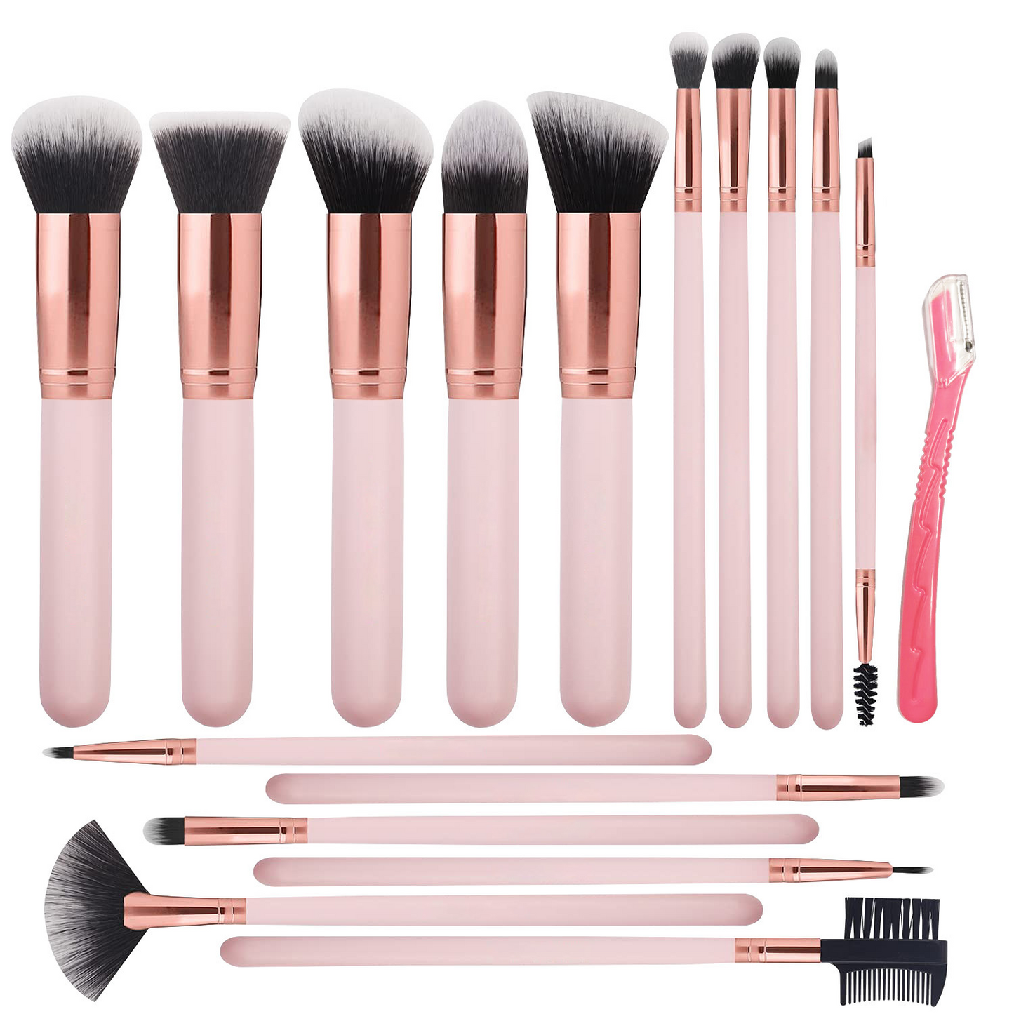 Free Gift - Premium Makeup Brushes Set (16Pcs)