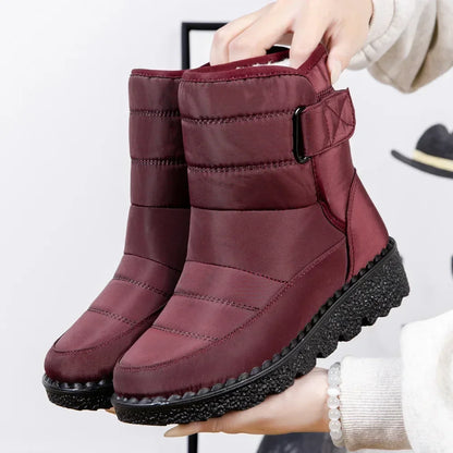 Cotton Padded Ankle Boots