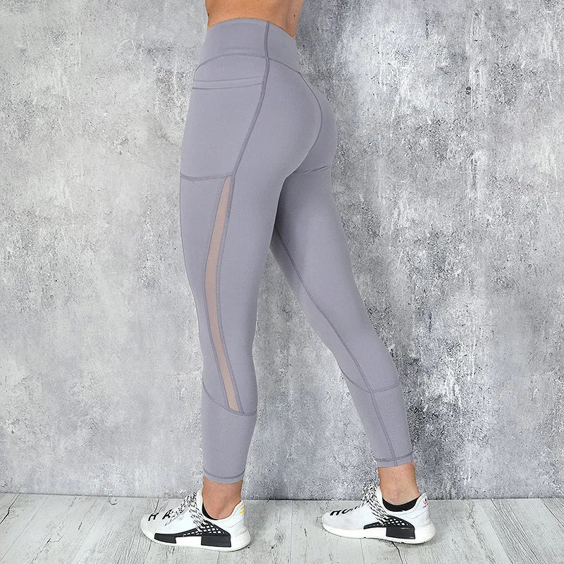 Mesh Stitching Yoga Sports Leggings