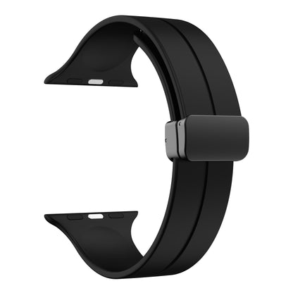 Simple Silicone Magnetic Folding Band For Apple Watch