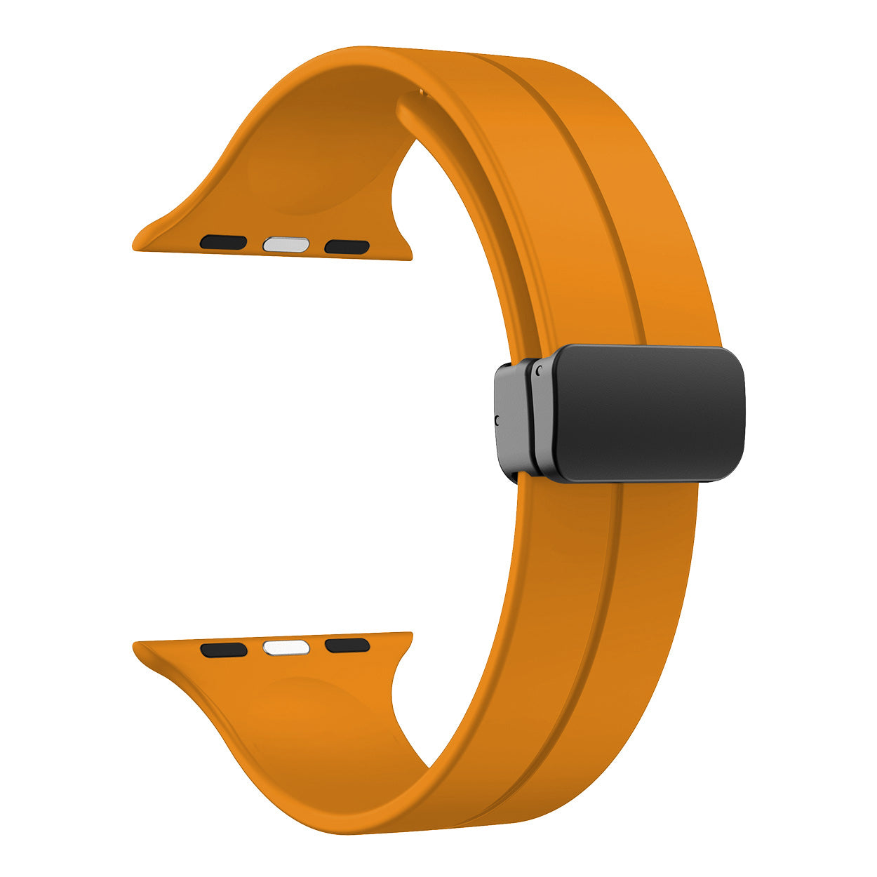 Simple Silicone Magnetic Folding Band For Apple Watch